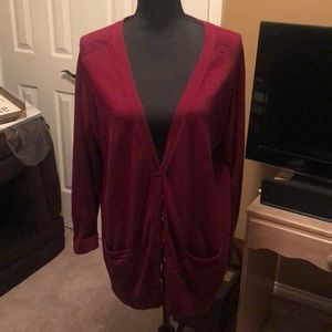 Burgundy 1x cardigan